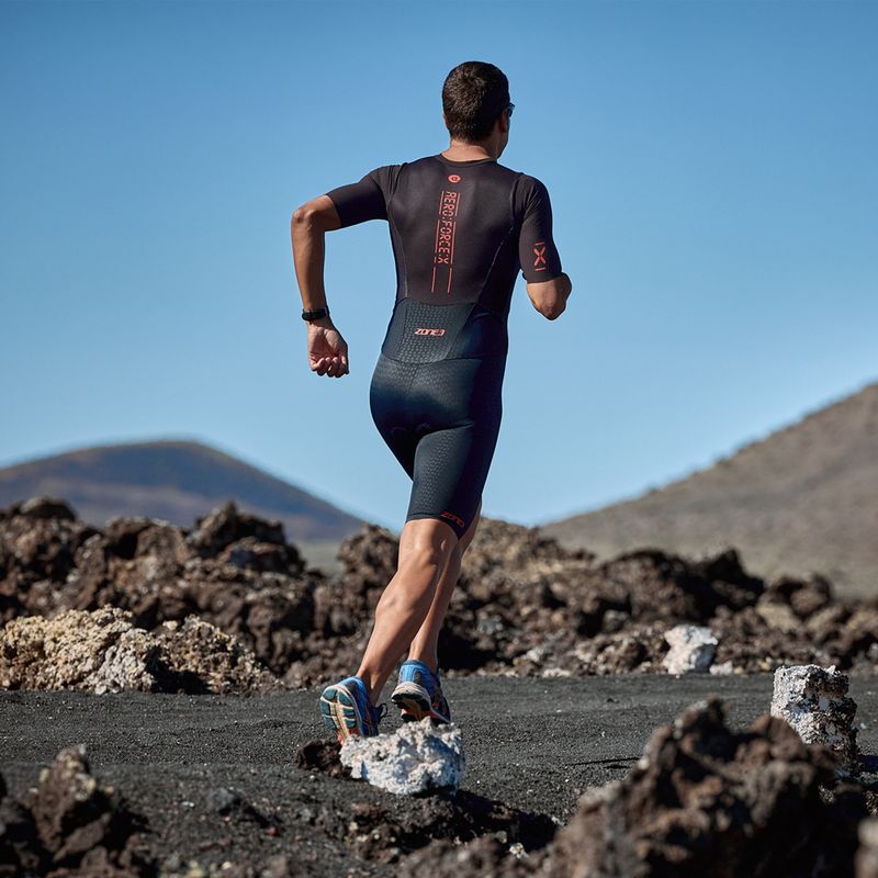 Kombinezon triathlonowy męski ZONE3 Aeroforce X II Trisuit black 11