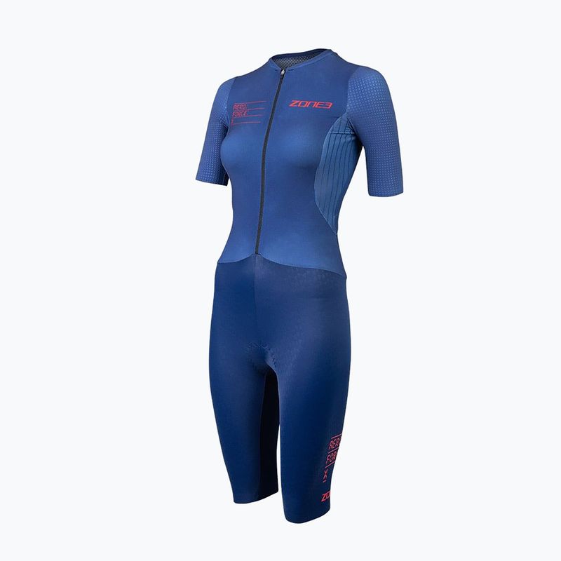 Kombinezon triathlonowy damski ZONE3 Aeroforce X II SS Trisuit navy
