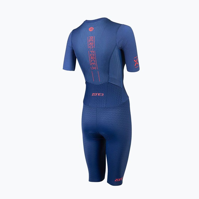 Kombinezon triathlonowy damski ZONE3 Aeroforce X II SS Trisuit navy 2