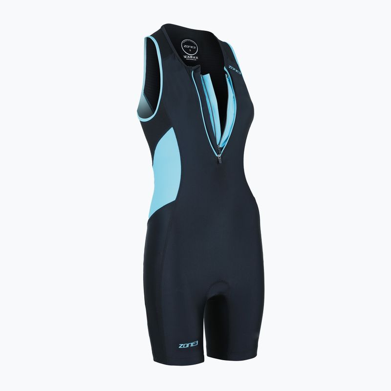 Kombinezon triathlonowy damski ZONE3 Activate Trisuit black/turquoise 2