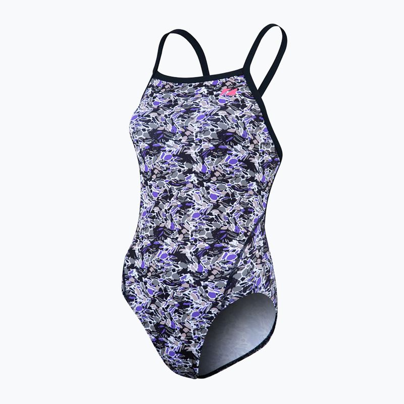 Strój pływacki jednoczęściowy damski ZONE3 Pacific Koa Strap Back black/green 4