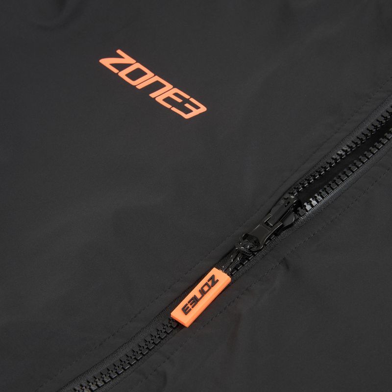 Płaszcz ZONE3 Recycled Robe Parka black/grey/orange 3