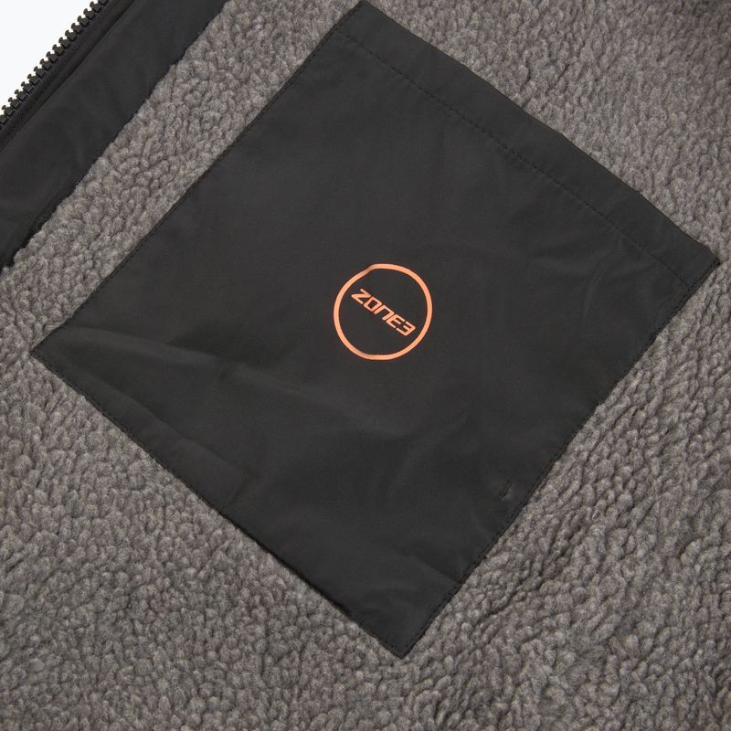 Płaszcz ZONE3 Recycled Robe Parka black/grey/orange 6
