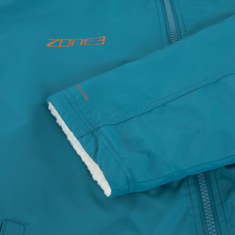 Płaszcz ZONE3 Recycled Thermo-tech Robe Parka teal/copper 3