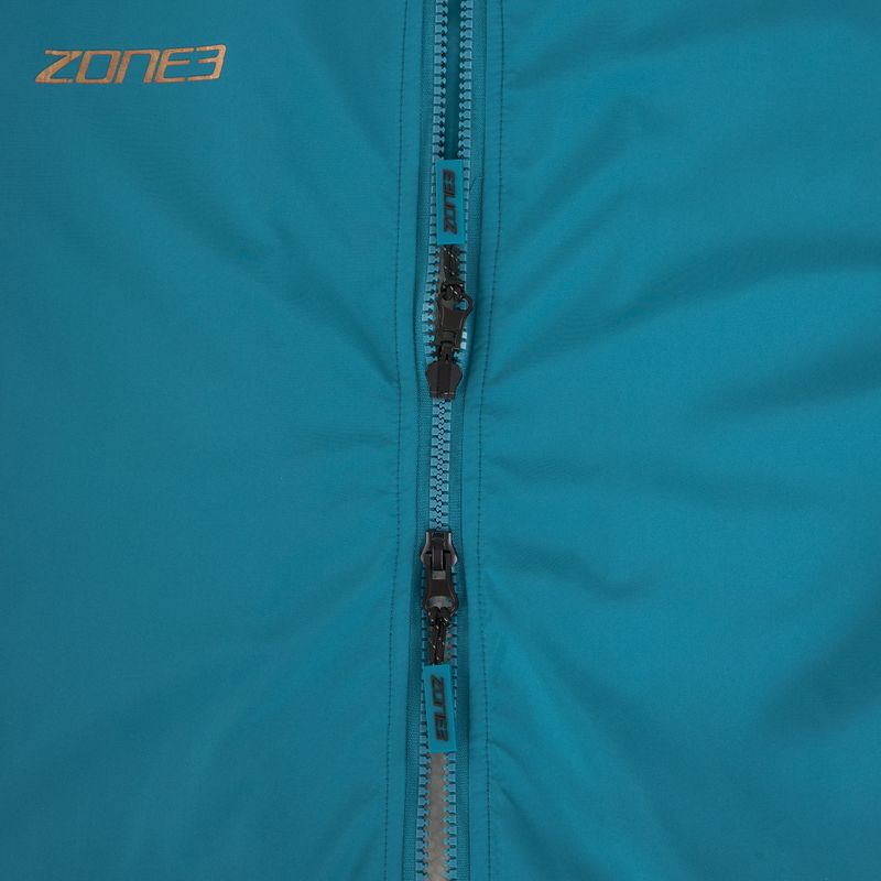 Płaszcz ZONE3 Recycled Thermo-tech Robe Parka teal/copper 4