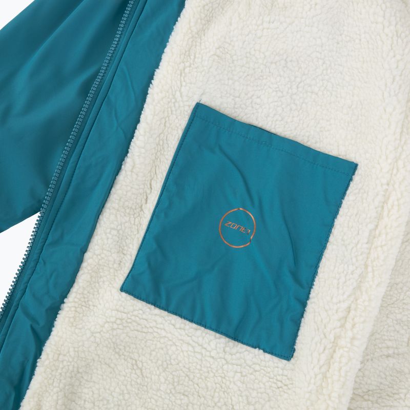 Płaszcz ZONE3 Recycled Thermo-tech Robe Parka teal/copper 5