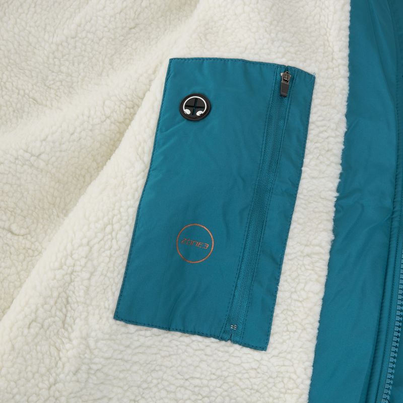 Płaszcz ZONE3 Recycled Thermo-tech Robe Parka teal/copper 6