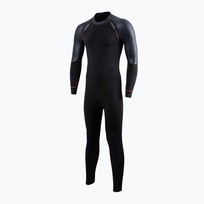 Pianka triathlonowa męska ZONE3 Yulex Switch 1,5 mm black/orange
