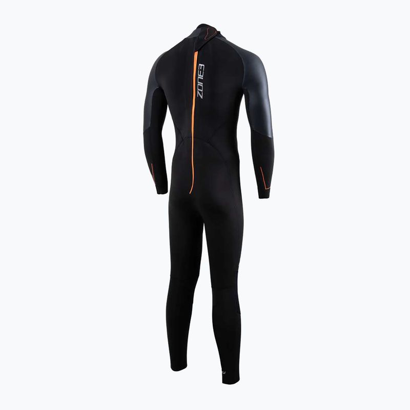 Pianka triathlonowa męska ZONE3 Yulex Switch 1,5 mm black/orange 2