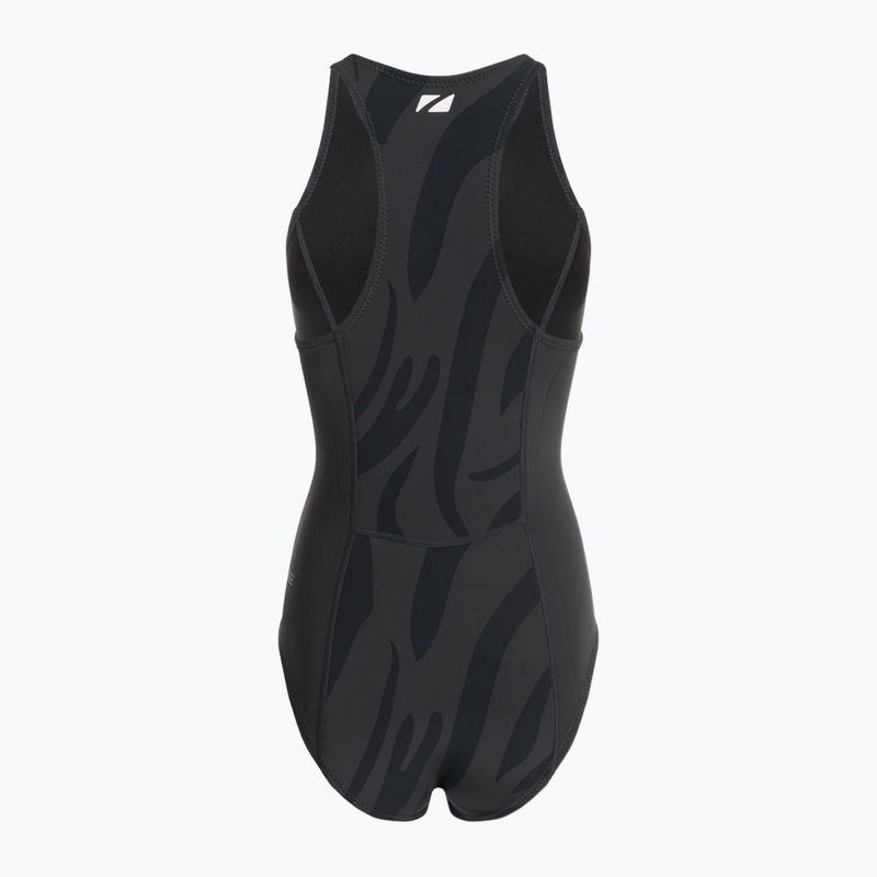 Pianka triathlonowa damska ZONE3 Yulex Sleeveless 1,5 mm black/grey 2