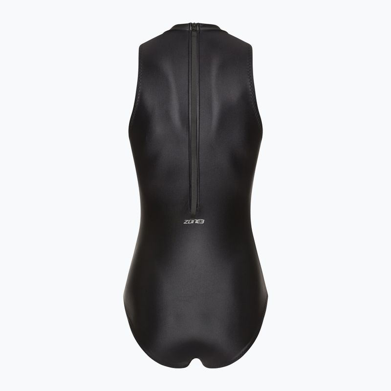 Strój pływacki jednoczęściowy damski ZONE3 OWS Ti+ Thermal High Neck black 2