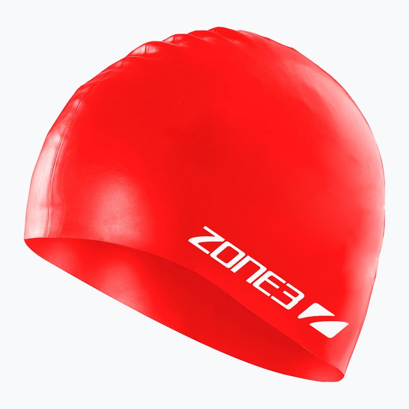 Czepek pływacki ZONE3 Silicone Swim red