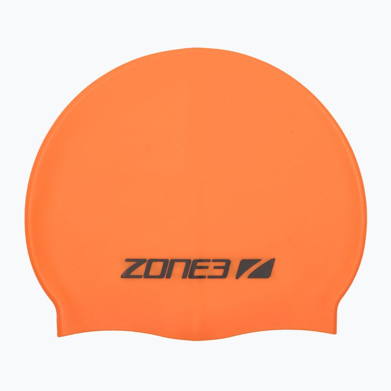 Czepek pływacki ZONE3 Silicone Swim hi-vis orange