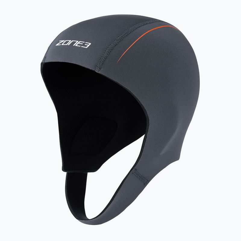 Czepek neoprenowy ZONE3 Active-Flex Swim grey/orange