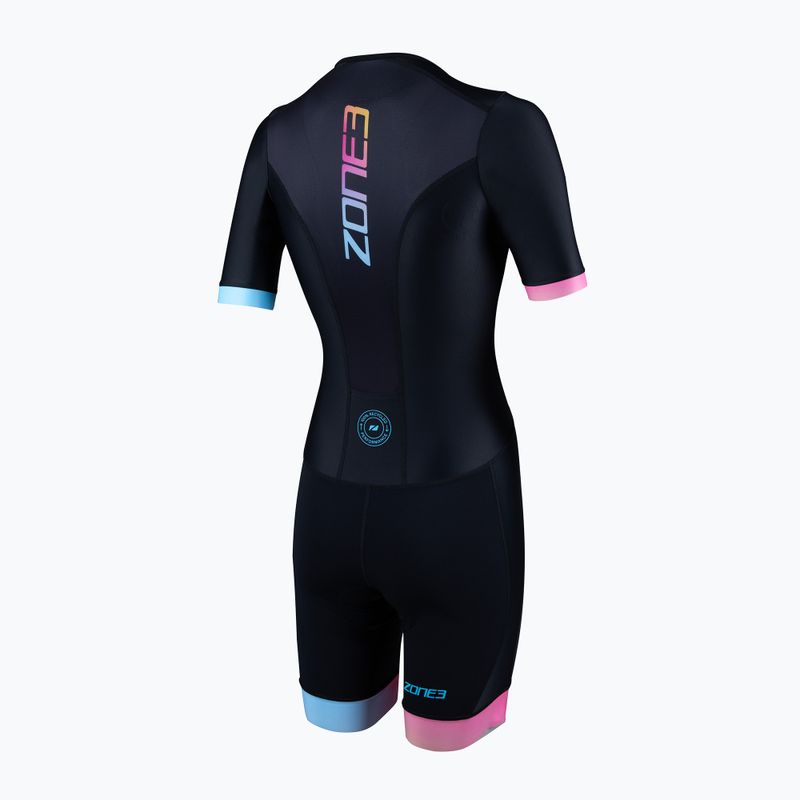 Kombinezon triathlonowy damski ZONE3 Activate+ Trisuit black/neon 2