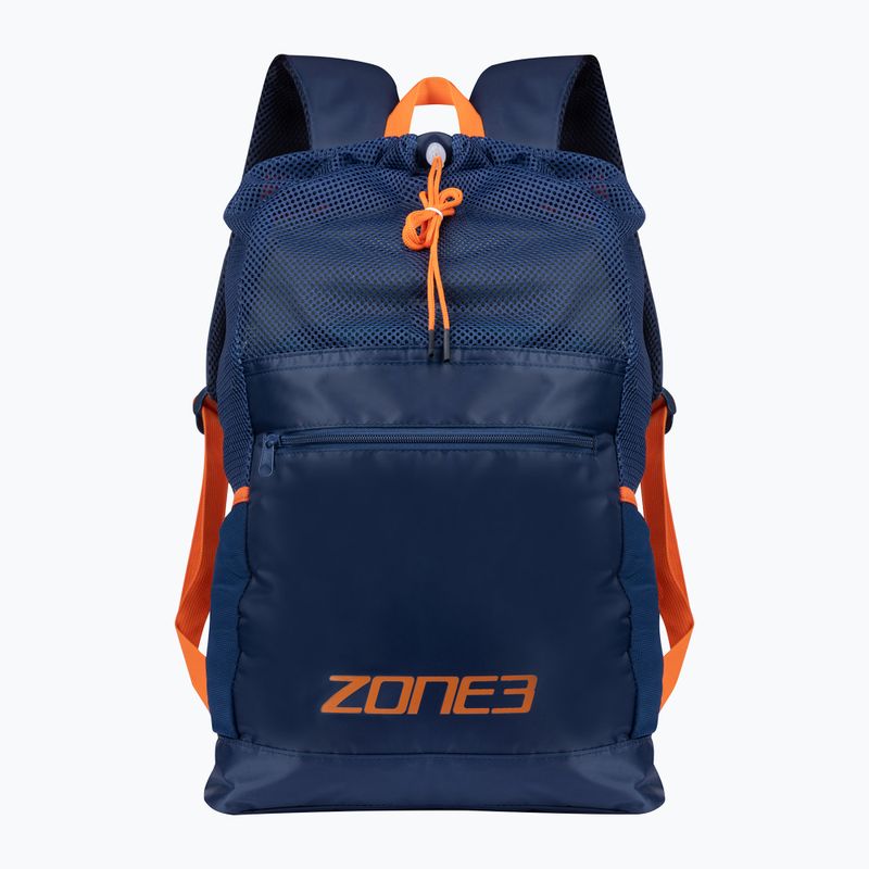 Plecak pływacki ZONE3 Large Mesh Training Bag navy/orange