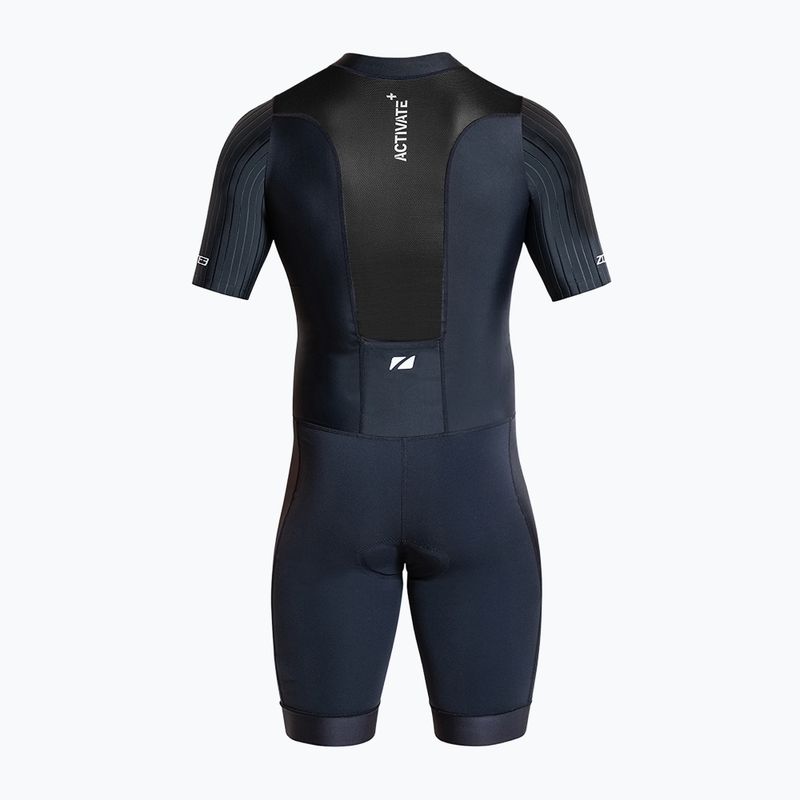 Kombinezon triathlonowy męski ZONE3 Activate+ Trisuit black 2