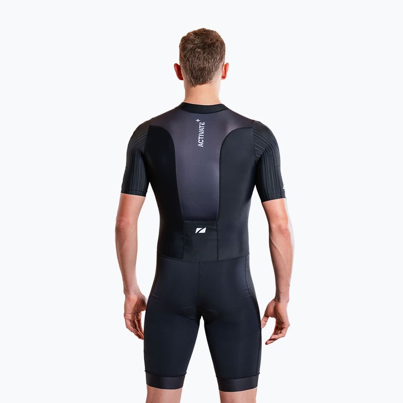 Kombinezon triathlonowy męski ZONE3 Activate+ Trisuit black 5