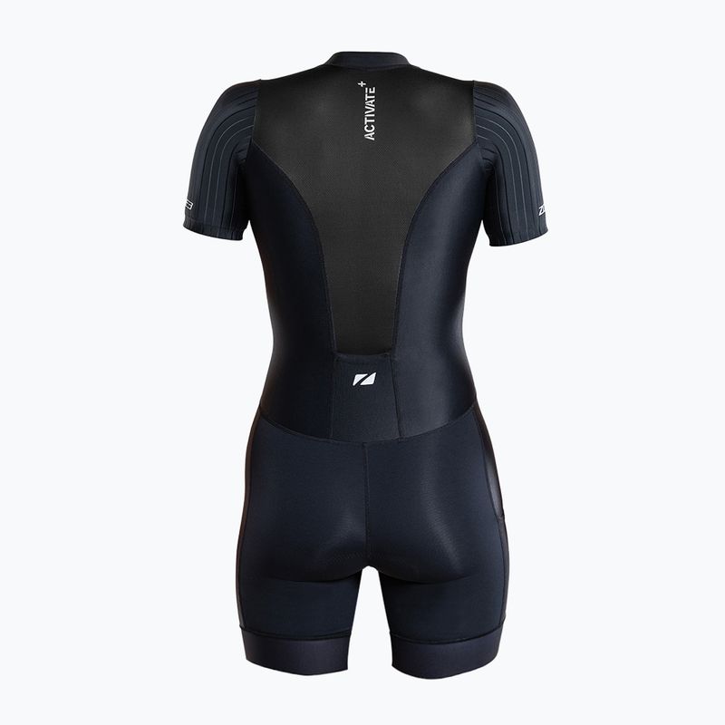 Kombinezon triathlonowy damski ZONE3 Activate+ Trisuit black 2