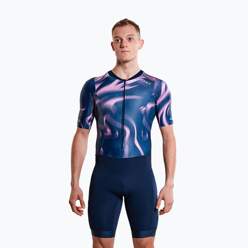 Kombinezon triathlonowy męski ZONE3 Activate+ Trisuit print 3