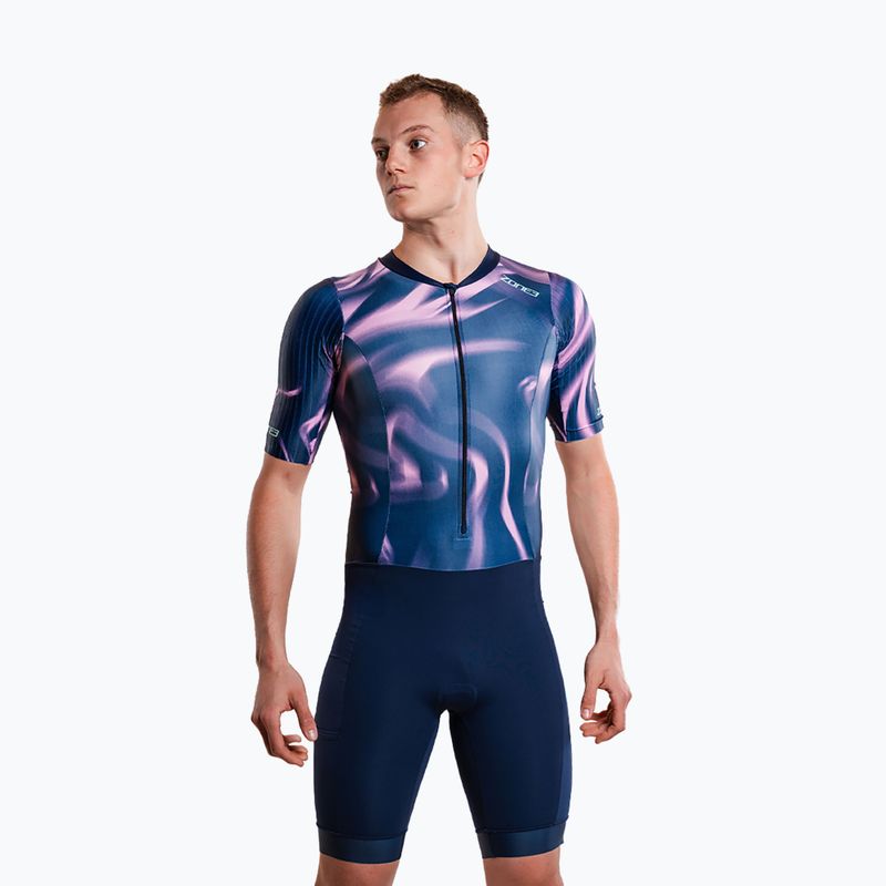 Kombinezon triathlonowy męski ZONE3 Activate+ Trisuit print 6