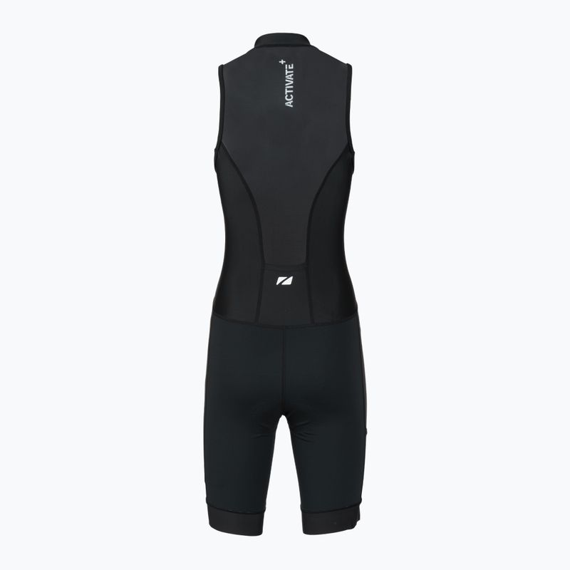 Kombinezon triathlonowy damski ZONE3 Activate+ Sleeveless Trisuit black 2