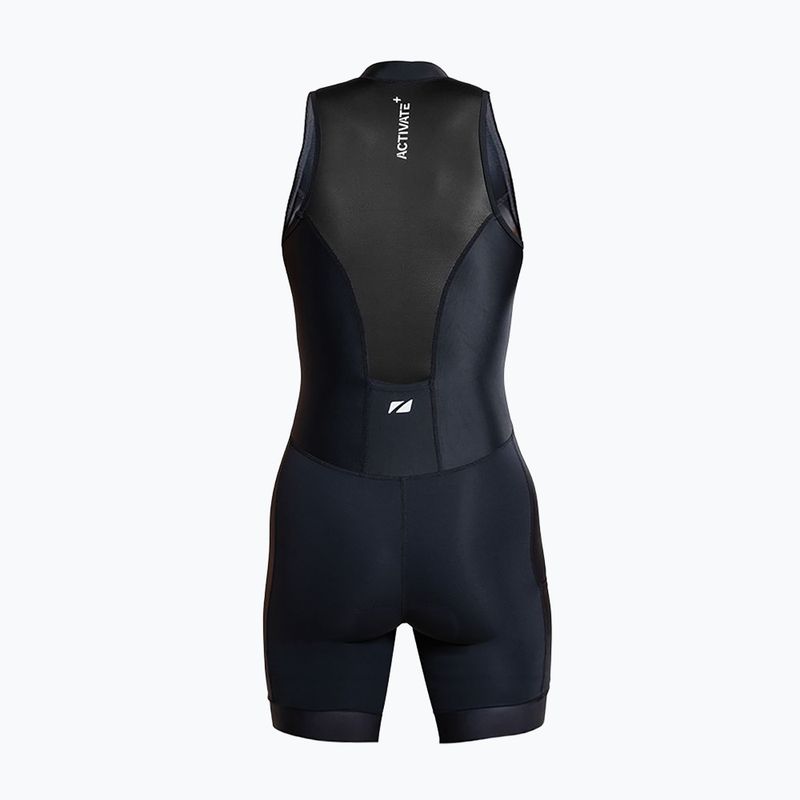 Kombinezon triathlonowy damski ZONE3 Activate+ Sleeveless Trisuit black 2