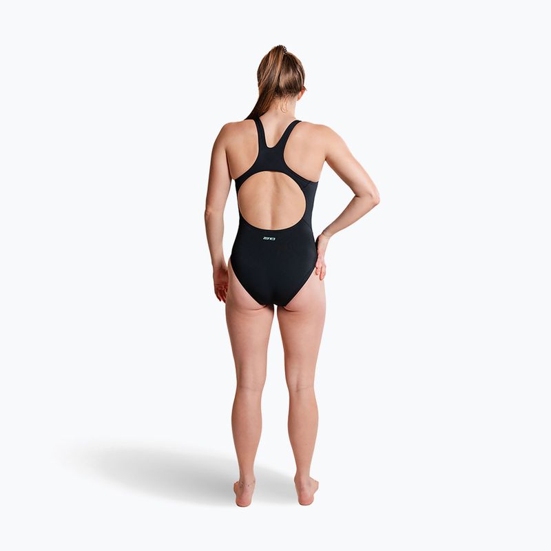 Strój pływacki jednoczęściowy damski ZONE3 Classic black 5