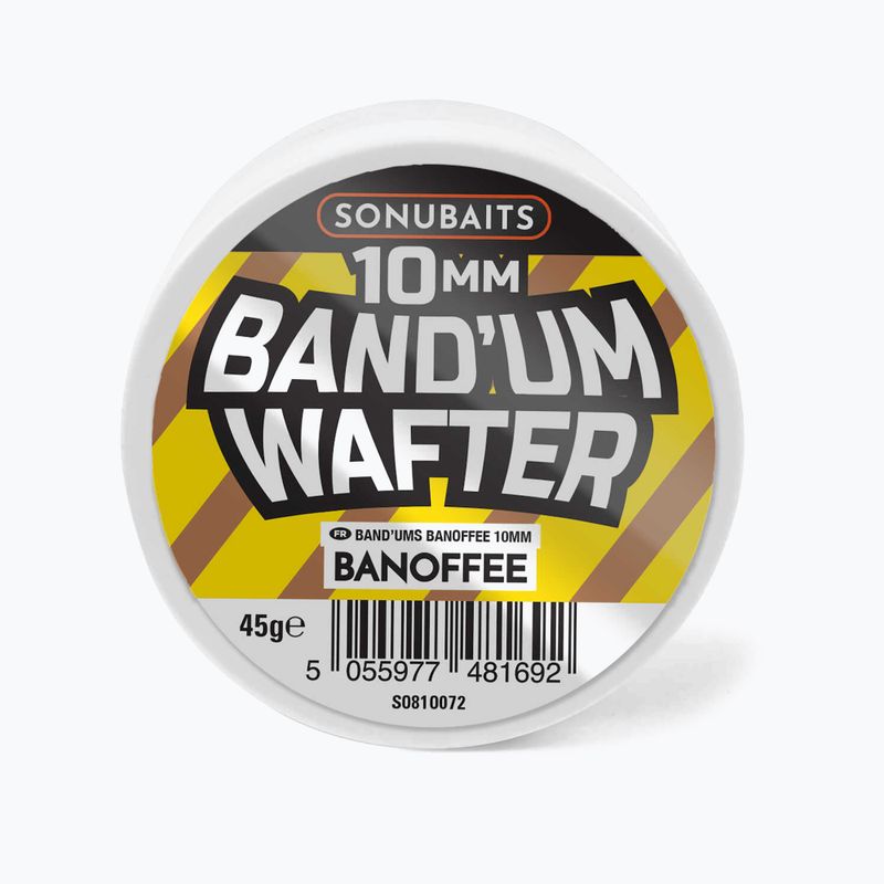 Przynęta haczykowa dumbells Sonubaits Band'um Wafters - Banoffee yellow/brown