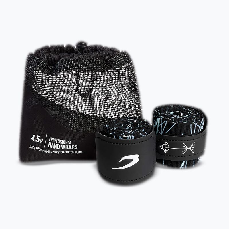 Bandaże bokserskie BOXRAW Dyscyplined Thought Hand Wraps 450 cm black 4