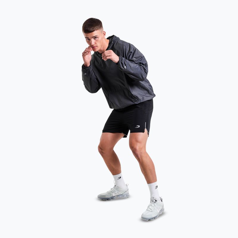 Kurtka przeciwwiatrowa męska BOXRAW Genaro Oversized Windbreaker Hoodie charcoal 2