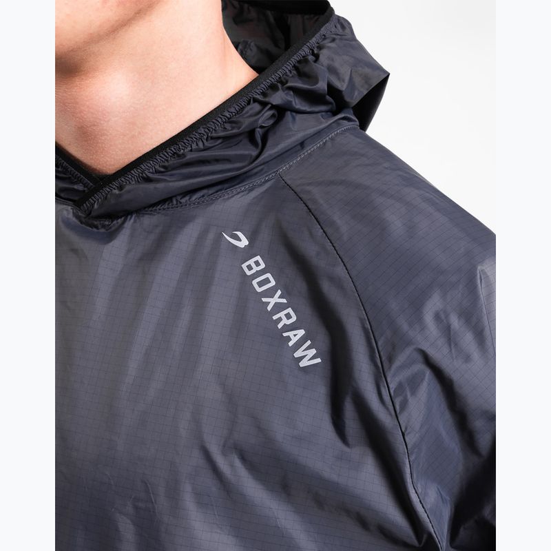 Kurtka przeciwwiatrowa męska BOXRAW Genaro Oversized Windbreaker Hoodie charcoal 7