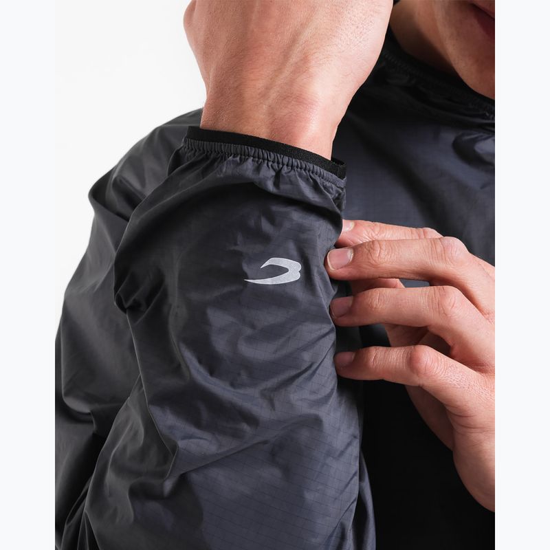 Kurtka przeciwwiatrowa męska BOXRAW Genaro Oversized Windbreaker Hoodie charcoal 9