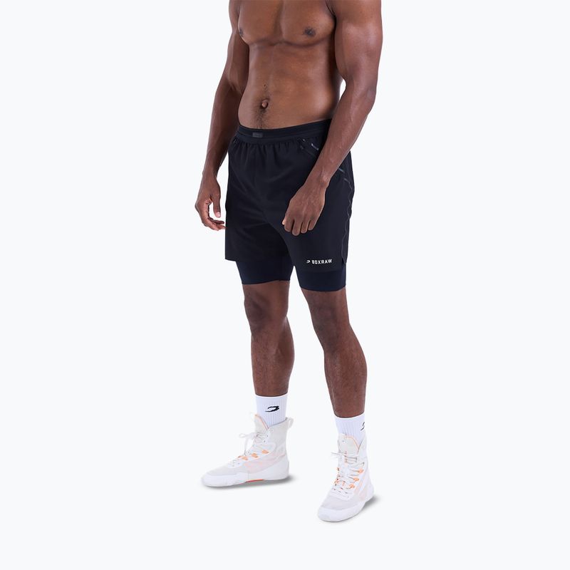 Spodenki treningowe męskie BOXRAW Sparring Club 2-in-1 black 4