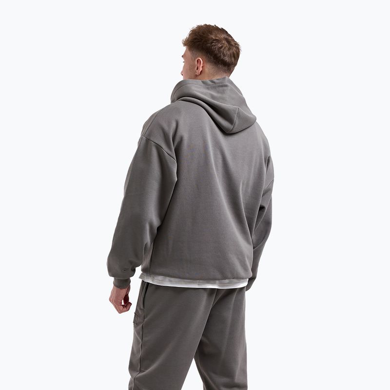 Bluza męska BOXRAW East Street Hoodie distressed grey 3