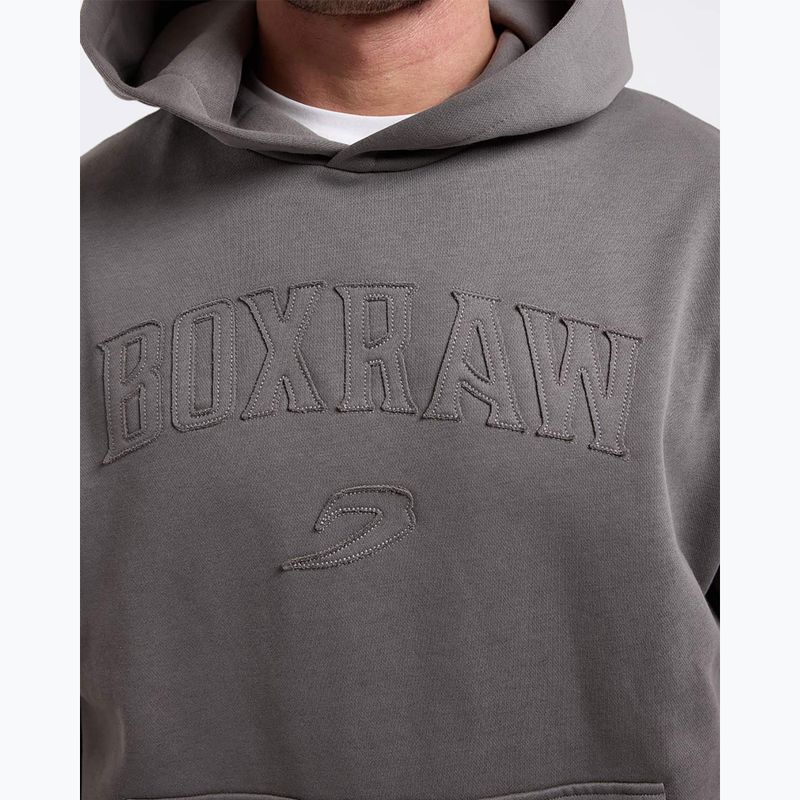 Bluza męska BOXRAW East Street Hoodie distressed grey 6