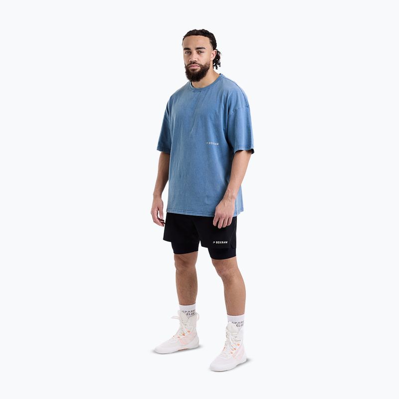 Koszulka męska BOXRAW Sparring Club Oversized washed baby blue 2