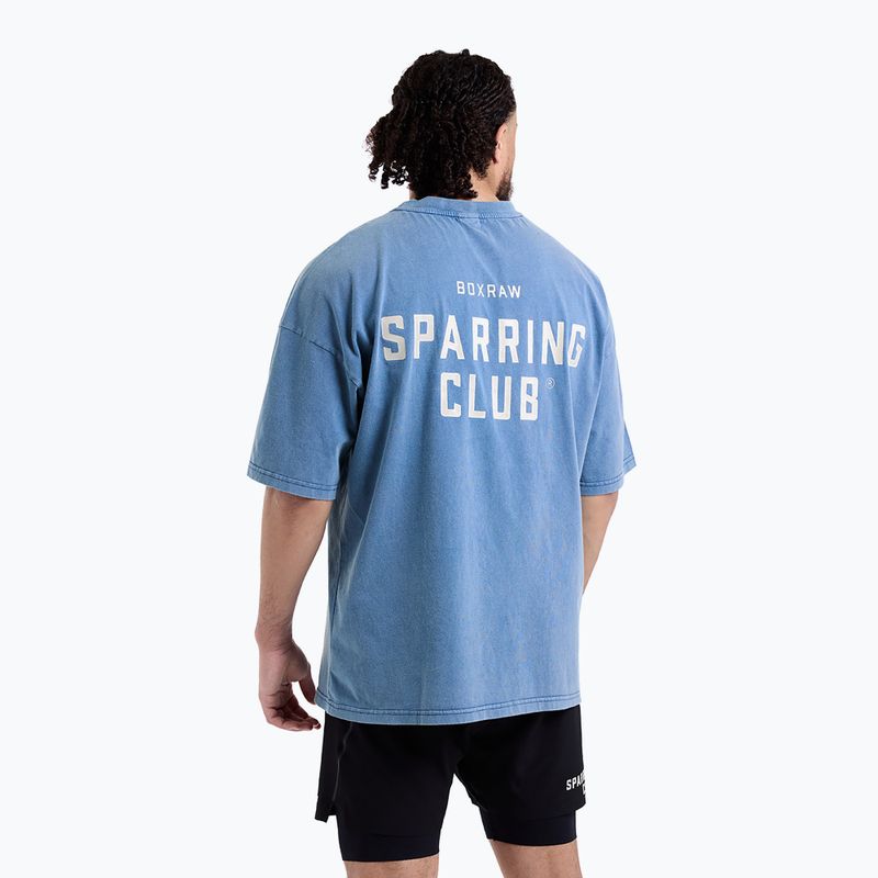 Koszulka męska BOXRAW Sparring Club Oversized washed baby blue 3