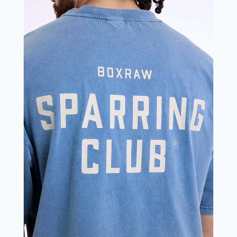 Koszulka męska BOXRAW Sparring Club Oversized washed baby blue 9