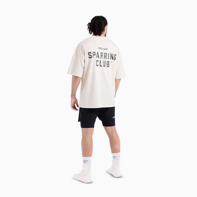 Koszulka męska BOXRAW Sparring Club Oversized washed beige 3