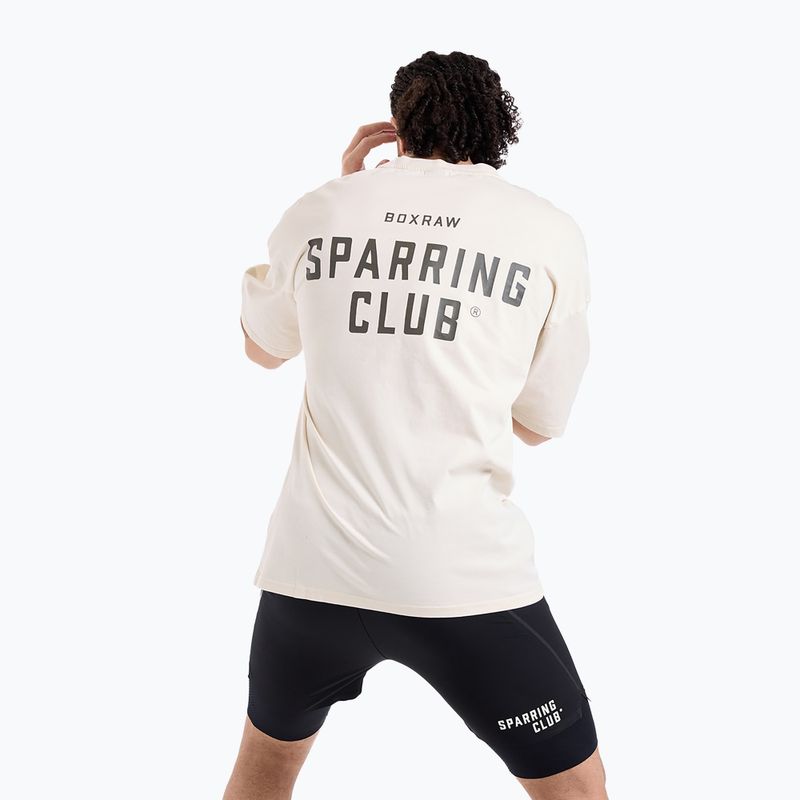 Koszulka męska BOXRAW Sparring Club Oversized washed beige 6