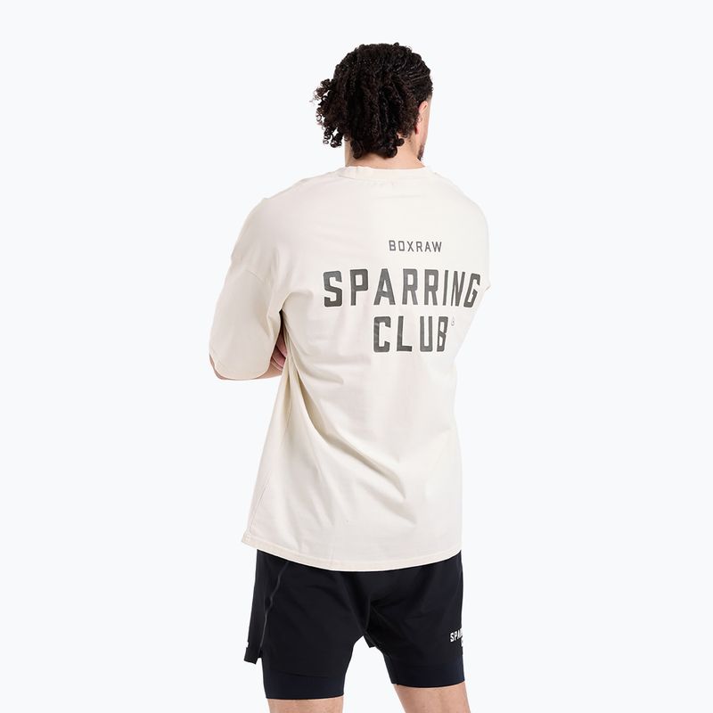 Koszulka męska BOXRAW Sparring Club Oversized washed beige 7