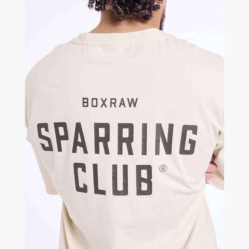 Koszulka męska BOXRAW Sparring Club Oversized washed beige 9