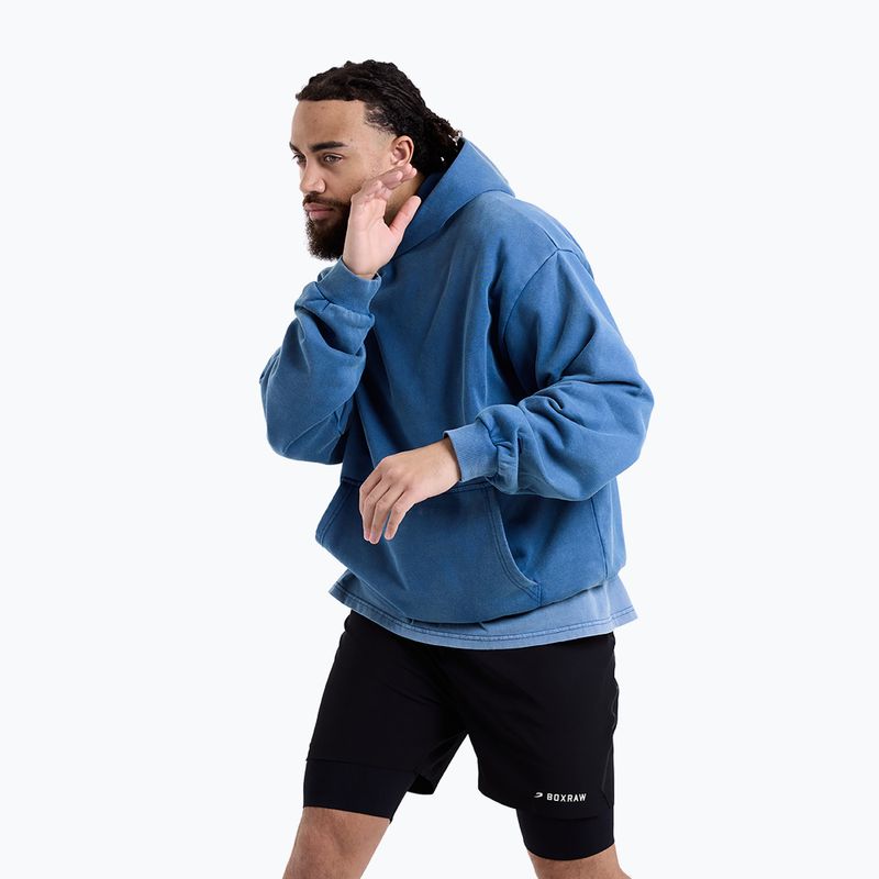 Bluza męska BOXRAW Sparring Club Oversized Hoodie washed baby blue 4