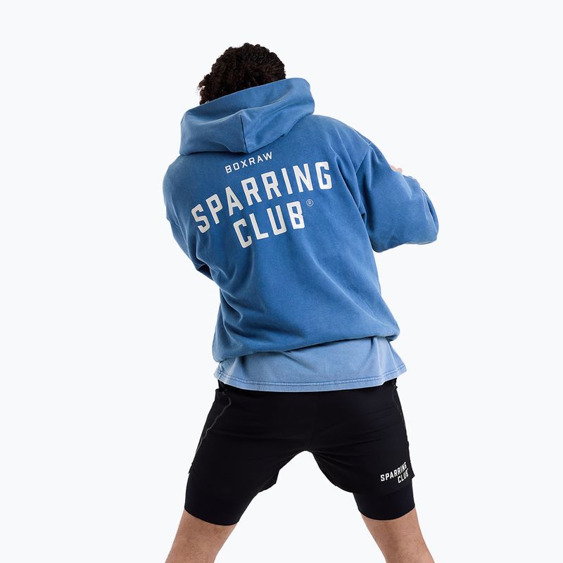 Bluza męska BOXRAW Sparring Club Oversized Hoodie washed baby blue 5
