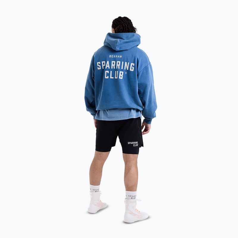 Bluza męska BOXRAW Sparring Club Oversized Hoodie washed baby blue 11