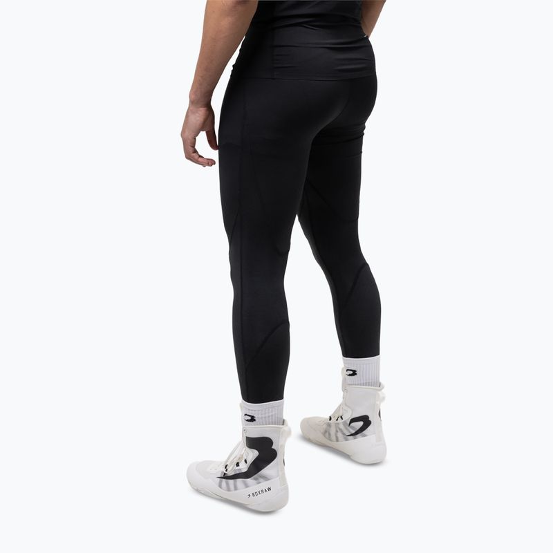 Legginsy treningowe męskie BOXRAW Saddler Compression black 3