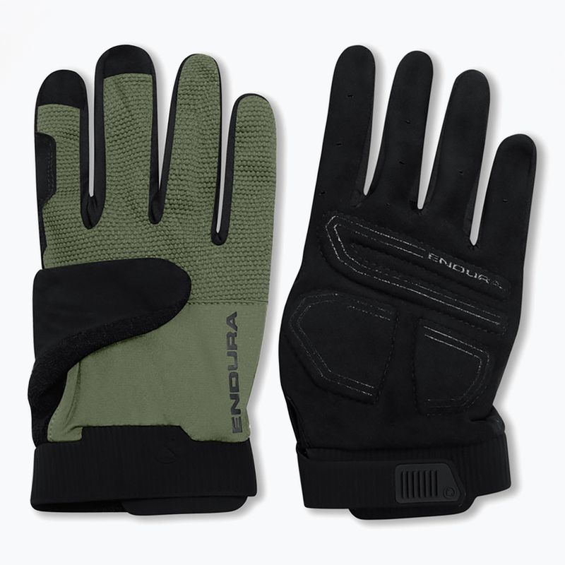 Rękawiczki rowerowe Endura Loop Full Finger machair green