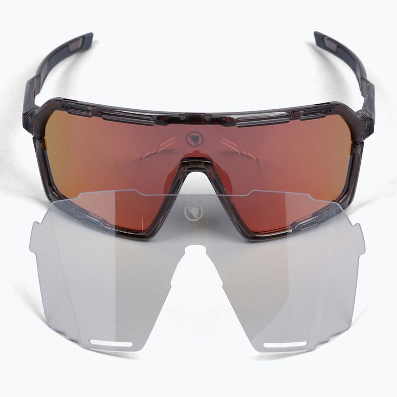 Okulary przeciwsłoneczne Endura Pro SL grey/black/red revo smoke/clear silver flash mirror/amber 5