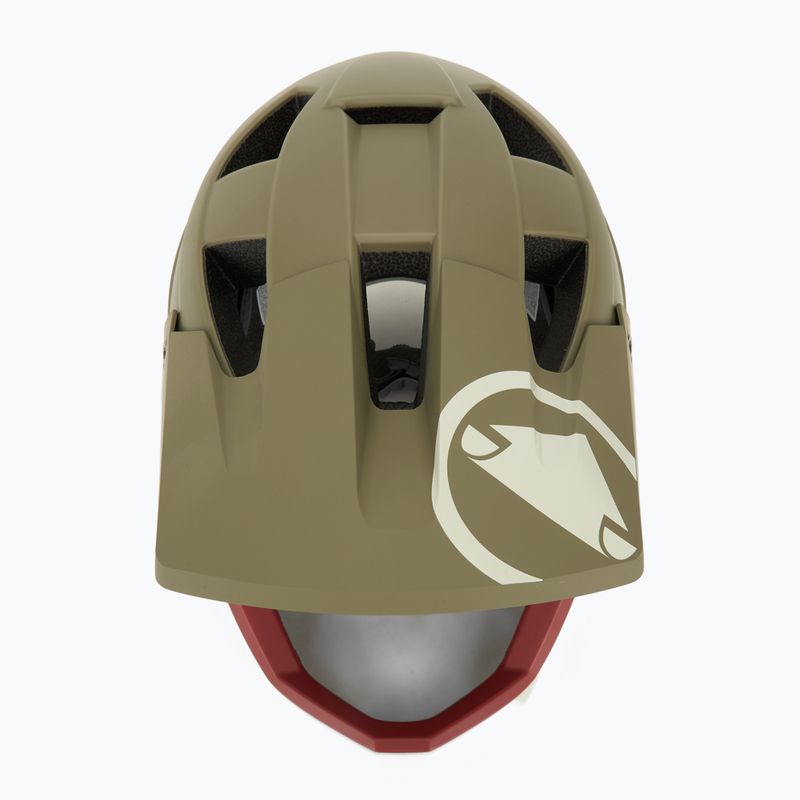 Kask rowerowy Endura Singletrack Full Face tweed green 6